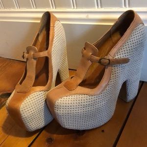 Jeffrey Campbell X LF Stunning T-Strap Platform